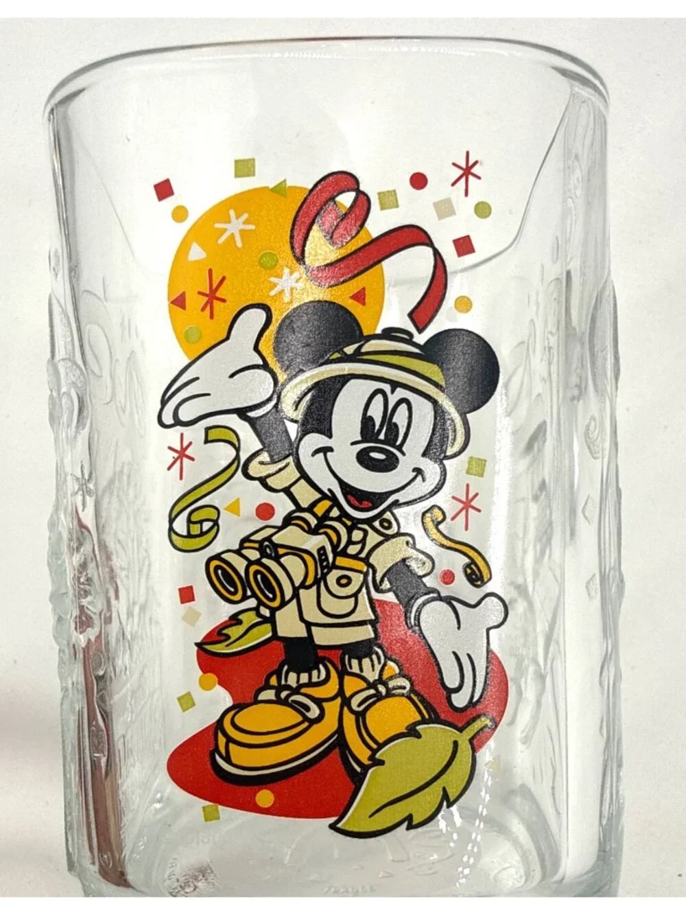 VTG McDonalds Disney World 2000 Celebration Glass Set Of 3 Mickey Mouse Design